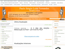 Tablet Screenshot of processocriminalpslf.com.br